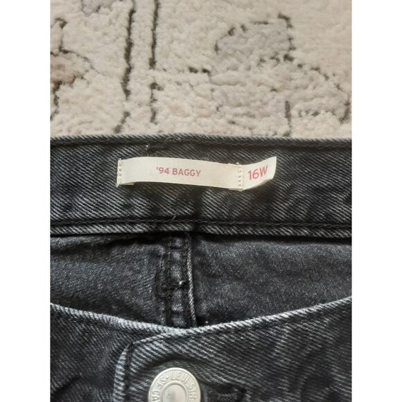 Levi’s ’94 Baggy Jeans Black Size 16W - Picture 2 of 6